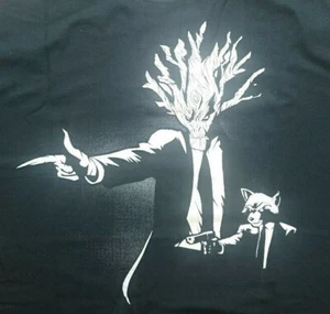 Camiseta Groot and Rocket Raccoon Pulp Fiction Mash-up Guardianes de la Galaxia - Imagen 1 de 2