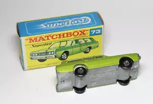 Matchbox Lesney Superfast MB 73 Mercury Station Wagon - RARO NUEVO CON ETIQUETAS / ARCOS ANCHOS - Imagen 1 de 3