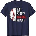 Players Kids Boys Eat Sleep Baseball Repeat Unisex T-Shirt