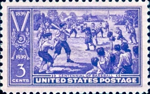 US #0855 MH 1939 Sandlot Baseball Game - Picture 1 of 1