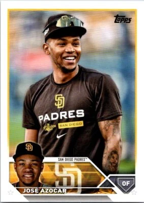2023 Topps Update #US81 José Azocar Golden Mirror Image Variation SSP 8CCCC - Image 1 of 2