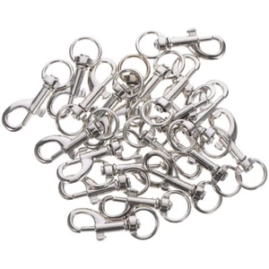 20 Pcs Heavy Duty Clips Swivel Snap Hook Metal Dog Buckle Key Chain Hooks - Picture 1 of 12