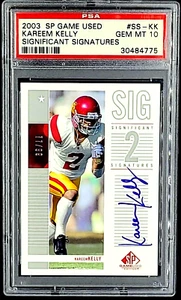 2003 UD SP Game Used Significant #SS-KK Kareem Kelly /99 RC Rookie PSA 10 POP 2 - Picture 1 of 13