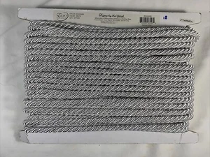 Expo International IR4324 White  3/8-Inch Twisted Cord Trim (sold by the yard) - Picture 1 of 4
