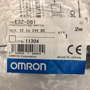 OMRON E3Z-D61 Photoelectric Switch - NEW E3ZD61 with 2 M cable - Picture 1 of 3