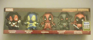 Figural Marvel Comics DEADPOOL Keyring 5 Pack 2016 BAM Exclusive - NIB - Picture 1 of 4