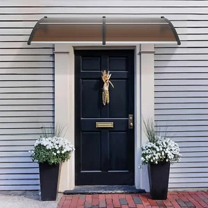 Front Door Canopy Porch Rain Protector Door and Window Awning Canopy 80" X 40" - Picture 1 of 14