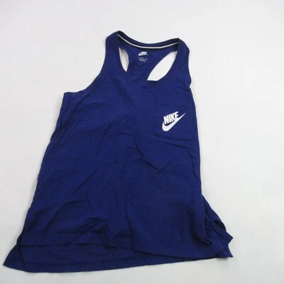 Nike Shirt Womens Medium Sleeveless Activewear Tank Blue Casual Workout Pocket - Image 1 of 4