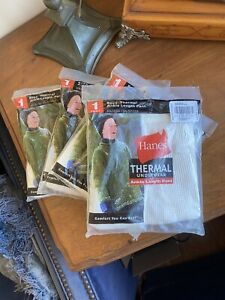 Lot Of 4 Vintage Boys Hanes Thermal Ankle Length Pant XS 4/5 New NOS