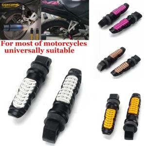 2PCS Male Mount Foot Pegs Footrests for Harley Dyna Touring Sportster Softail - Picture 1 of 13