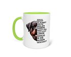 Kaffeetasse Tasse Becher Hundebesitzer Hundemama Sprche Geschenk Rottweiler 