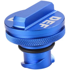 Billet Blue  Exhaust Fluid Fuel Tank Lock Cap For Dodge Ram 1500 2500 3500 - Foto 1 di 5