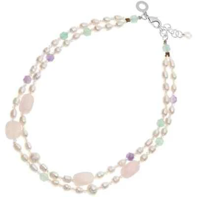 COLLANA OTTAVIANI Donna Con PERLE E PIETRE NATURALI In Ottone Placcato 501142C - Immagine 1 di 4