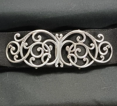 Enorme hebilla de cinturón victoriano de plata esterlina Art Nouveau de 1897 para enfermeras 101 gramos Foto 1 de 4