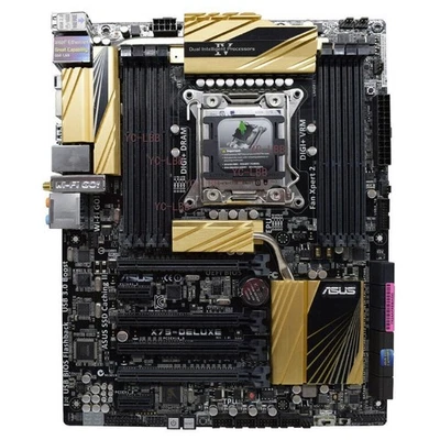 Asus X79-DELUXE LGA2011 Motherboard Support Intel xeon E5 1600V2 2600 V3 Core i7 - Image 1 of 3