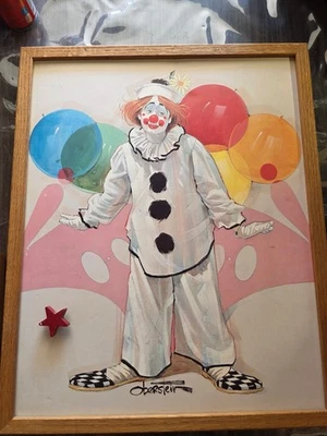 Music Box Clown Painting Oberstein - Image 1 of 2