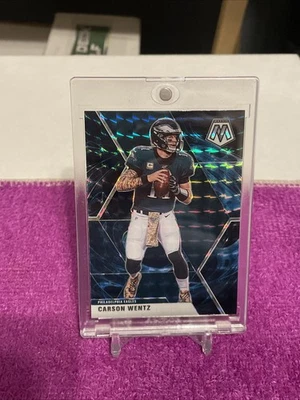 2020 PANINI MOSAIC CARSON WENTZ #160 GENESIS PRIZM CASE HIT SSP EAGLES 🦅 - Image 1 of 4