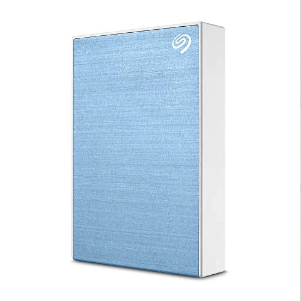 Seagate One Touch 4TB External HDD with Password Protection – Light Blue - Image 1 of 1