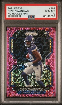 2021 Panini Prizm Kene Nwangwu No Huddle Pink /15 - PSA 10 (Pop 2) - Image 1 of 2
