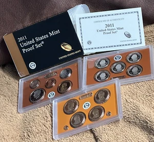 2011-S-U.S. Mint Proof Set + National Park Quarters - President $1's - COA&OGP - Picture 1 of 23