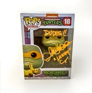 Funko TMNT Michelangelo #18 “DUDES” Signed By Townsend Coleman - Picture 1 of 8