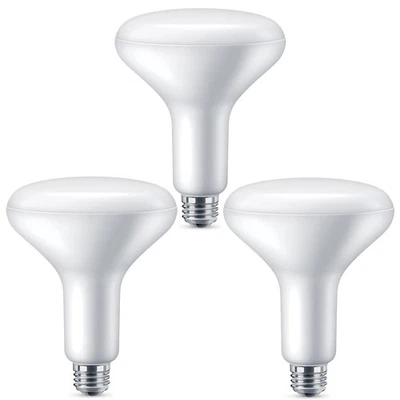 3PK - 10W BR40 LED 5000K - Daylight 800L Non-Dimmable Bulb - 60w Equiv - Image 1 of 3