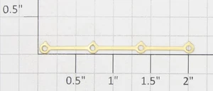 Roundhouse 76006 HO Messing Seitenstange - Bild 1 von 1