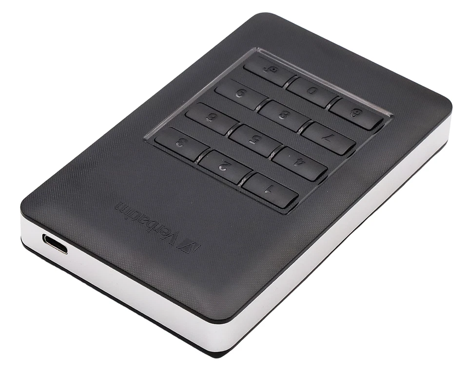 Verbatim Store Go Secure Portable HDD 2TB externe Festplatte USB-C 2 TB - Bild 1 von 1