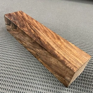 B413 Curly Bastogne Walnut Block Carving Craft Knife Handle Game Call 10.75" - Picture 1 of 14