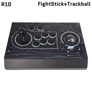 FightBox R10 Arcade Fight Stick With Trackball Retro Game Controller For PC/PS3 - Picture 1 of 11