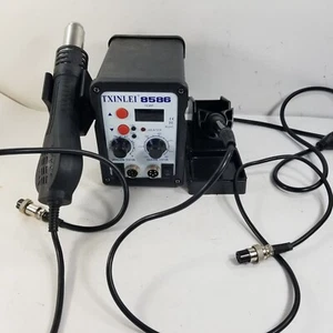 TXINLEI 8586 Soldering Station 2 in 1 Digital Display Rework Soldering Iron - Picture 1 of 19