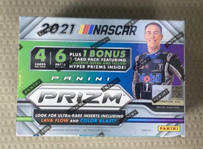 2021 Panini Prizm NASCAR Racing 27-Card Factory Sealed Blaster Box - Image 1 of 4