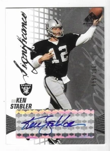 Ken Stabler 2004 UPPER DECK SP GAME USED EDITION NFL AUTOGRAPH CARD Raiders AUTO - Picture 1 of 2