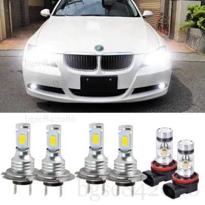 Combo faros antiniebla LED 6000K para BMW 323i 2006-2011 328i 2007-2016 Foto 1 de 4
