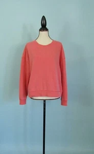 Size: L ARIZONA JEAN CO Pink Sweatshirt Long Sleeve Classic Neckline Soft Women  - Picture 1 of 12