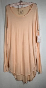 Free People Nuevo We The Free Pequeño S/P Vestido Túnica Manga Larga Melocotones y Crema - Imagen 1 de 13