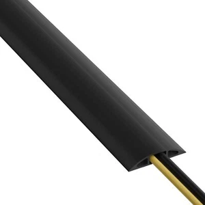 6ft Floor Cord Cover Cable Protector Hide Prevent Cable Trips Heavy Duty - Black - Picture 1 of 5