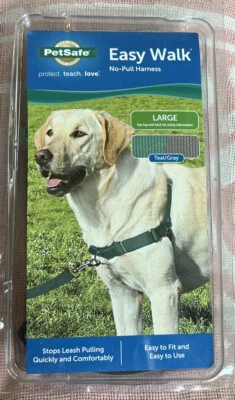 PetSafe Easy Walk® Harness, Large 65-95 Lbs, Martingale, No Pull Dog Teal/Gray - Image 1 of 4