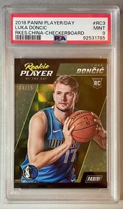 *04/15* SSP 2018 Panini Player Day Checkerboard Doncic Luka RC PSA 9 *LAKERS* - Picture 1 of 2