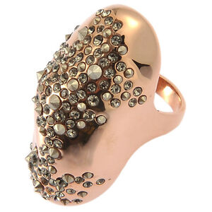 De Buman 18k Yellow Gold Plated or 18K Rose Gold Plated Ring Size7/ 7.25/ 7.5/ 8