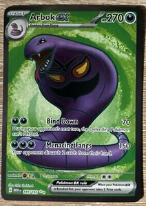 Pokémon TCG Arbok ex 185/165 Scarlet & Violet 151 Ultra Rare Near Mint NM - Picture 1 of 2