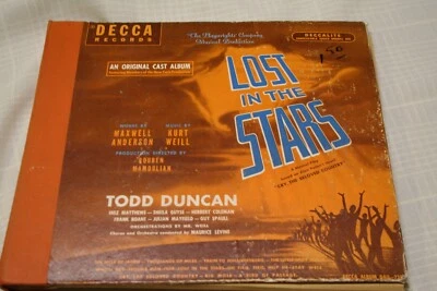 LOST INTHE STARS ORIGINAL CAST DECCA 78 RPM RECORD SET DAU 738 - Image 1 of 2