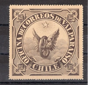 CHILE Valparaiso Flügelradsiegel 1897 UNBENUTZT seltene Briefmarke - Bild 1 von 1