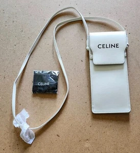 Celine Smooth piel de becerro gafas de sol bolsa blanca bandolera nueva sin caja (blanco) - Imagen 1 de 11