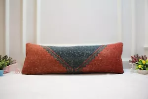 Home Design Rug Pillow, 12x36 inc Pillow Case, Turkish rug Pillow Case, Vintage - Picture 1 of 8
