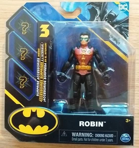3 SURPRISE BATMAN, ROBIN, ACTION FIGURE, BY SPIN MASTER. - Picture 1 of 1