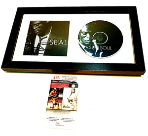 SEAL Soul SIGNED + FRAMED CD Album JSA COA - Picture 1 of 1