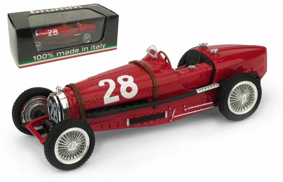 Brumm R174 Bugatti Type 59 #28 5th Monaco GP 1934 - Tazio Nuvolari 1/43 Scale - Image 1 of 1