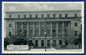 Raleigh North Carolina nc Wake County Court House old postcard - Picture 1 of 2