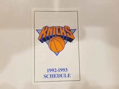 New York Knicks 1992/93 NBA Basketball Pocket Schedule - Team - Image 1 of 2